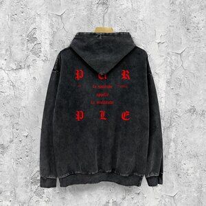 Cotton Hoodie Top Letter Print Hoodie Men's